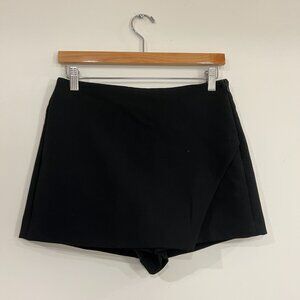 ZARA Asymmetric Skort – Size M – Black